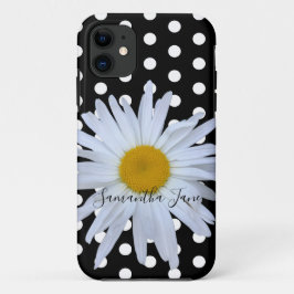 Capa Para iPhone 11 Personalização da margarida de diversão das Bolinh