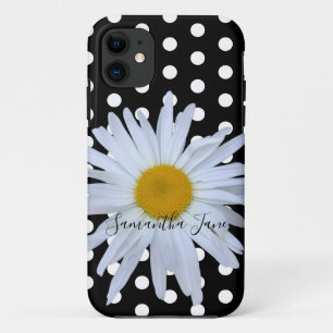 Capa Para iPhone 11 Personalização da margarida de diversão das Bolinh