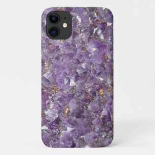 Capa Para iPhone 11 Personalização de Gemstone Ametist Roxo
