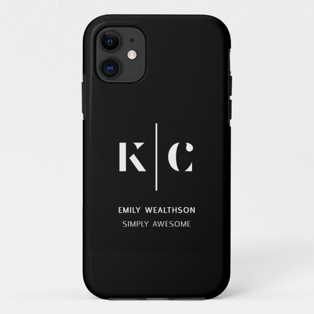 Capa Para iPhone 11 Personalizado, na moda, moderno e mínimo (Verso)