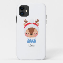 Capa Para iPhone 11 Personalizar o rosto da Reinadora de Sono de Natal