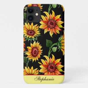 Capa Para iPhone 11 Personalizar queda de girassol
