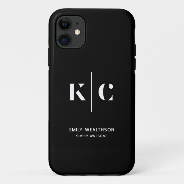 Capa Para iPhone 11 Personalizável, elegante, ousado e refinado (Verso)