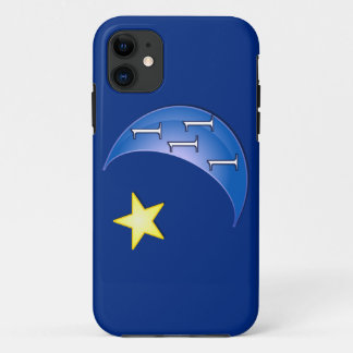 Capa Para iPhone 11 Personalizável uma vez em uma lua azul