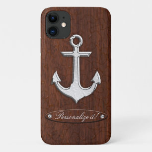 Capa Para iPhone 11 Personalize! Anchor Náutico Molhado de Mahogany