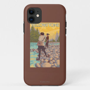 Capa Para iPhone 11 Pesca com mosca das mulheres - parque nacional de