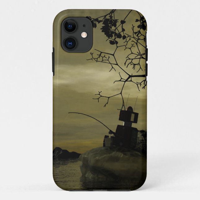Capa Para iPhone 11 Pesca Robot (Verso)