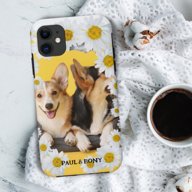Capa Para iPhone 11 Pet Personalizado De Cão De Gato Floral Pet Person (Criador carregado)