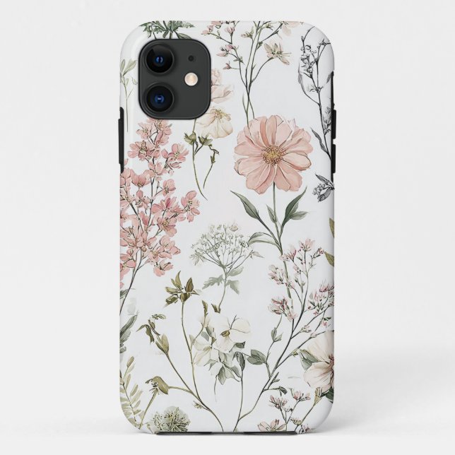 Capa Para iPhone 11 Pétalas Serenas (Verso)