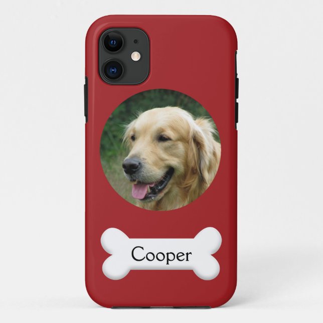 Capa Para iPhone 11 PhoneCase - foto feita sob encomenda e nome do (Verso)
