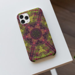 Capa Para iPhone 11 Pia Amarela de Mandala e Roxo