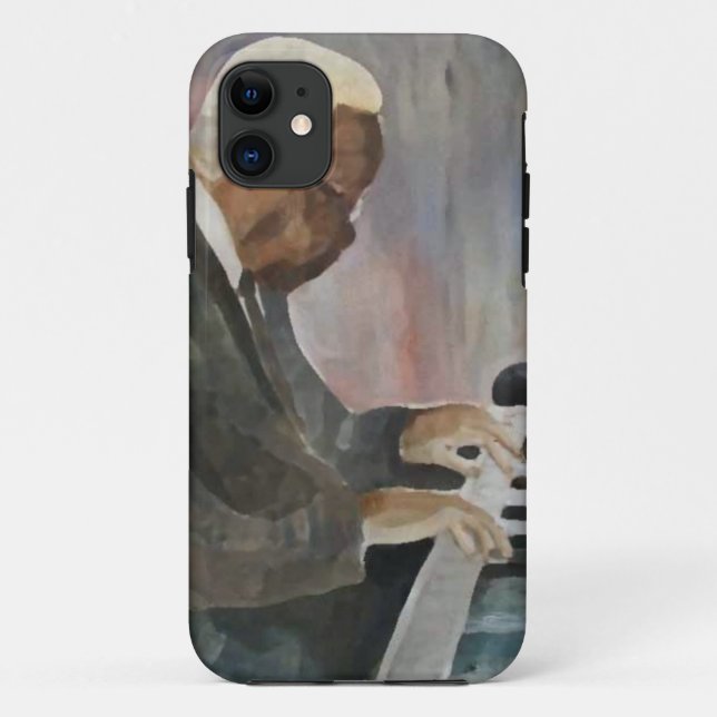 Capa Para iPhone 11 Pianiste Jazz Original Oils Artwork (Verso)