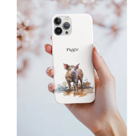 Capa Para iPhone 11 Piglet Reproduzido, personalizado