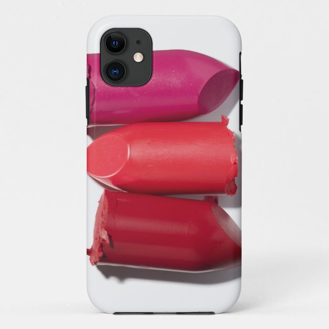 Capa Para iPhone 11 Pilha de batom quebrado (Verso)