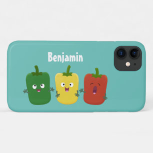 Capa Para iPhone 11 Pimenta-de-sino-branco capsicum trio cantando cart