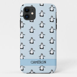 Capa Para iPhone 11 Pinguim-branco-branco-preto personalizado