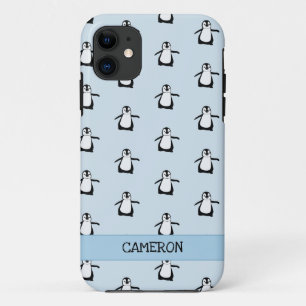Capa Para iPhone 11 Pinguim-branco-branco-preto personalizado