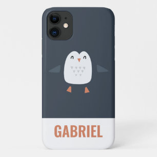 Capa Para iPhone 11 Pinguim engraçado festivo e engraçado personalizad