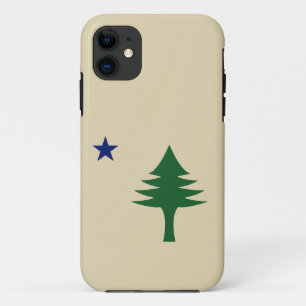 Capa Para iPhone 11 Pinheiro e estrelado de 1901 do Estado do Maine