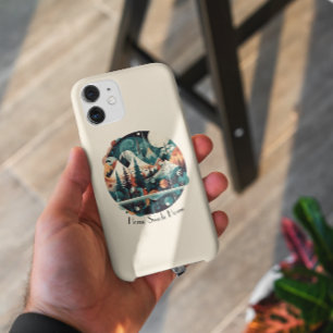 Capa Para iPhone 11 Pinheiros e picos nórdicos, personalizados