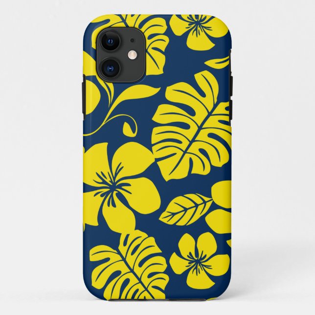CAPA PARA iPhone 11 PINK BIKINI (AZUL ESCURO/AMARELO) (Verso)