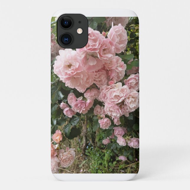 Capa Para iPhone 11 Pink Rose Blossom Floral iPhone 11 Case (Verso)