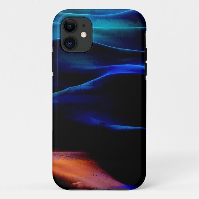 Capa Para iPhone 11 Pintar dunas acrílicas #11 (Verso)