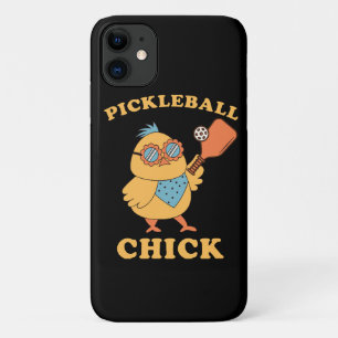 Capa Para iPhone 11 Pintinho de picleball - retrô