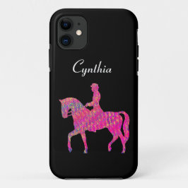 Capa Para iPhone 11 Pintor de Cavalo e Rider