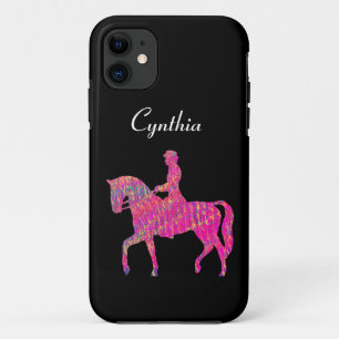 Capa Para iPhone 11 Pintor de Cavalo e Rider