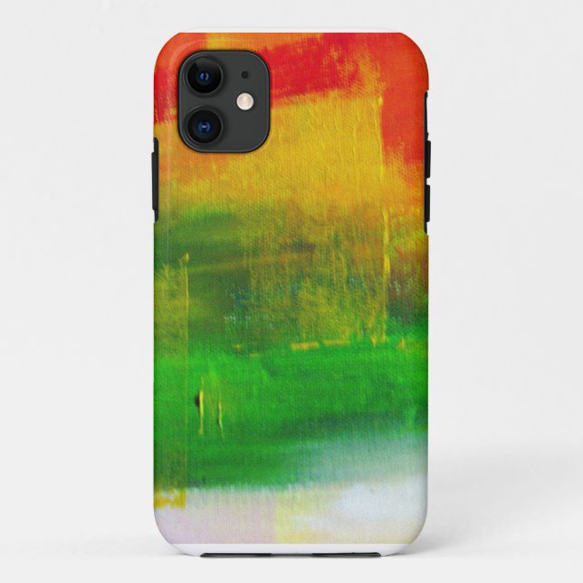 Capa Para iPhone 11 pintura abstrato (Verso)
