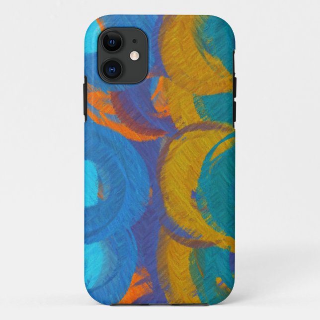 Capa Para iPhone 11 pintura abstrato | Cores retrorreflectoras 15 (Verso)