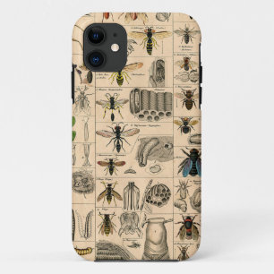 Capa Para iPhone 11 Pintura De Abelhas Insetos Insetos Vaza Natureza N