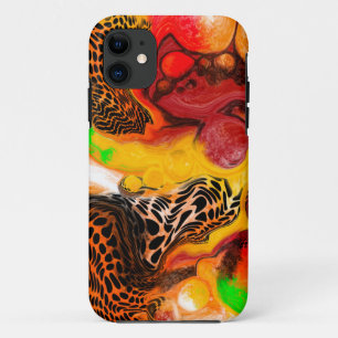 Capa Para iPhone 11 Pintura de Abstrato de outono