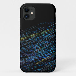 Capa Para iPhone 11 Pintura de Luz Azul Turquesa 1