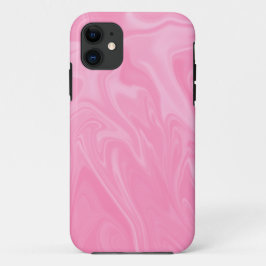 Capa Para iPhone 11 Pintura de Ondas Rosa | Melhor abstrato de arte mí