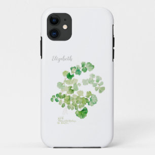 Capa Para iPhone 11 Pintura em aquarela botânica vintage