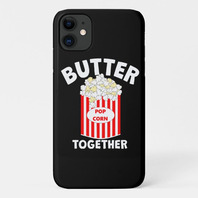 Capa Para iPhone 11 Pipoca de Filme BUTTER Juntos (Verso)