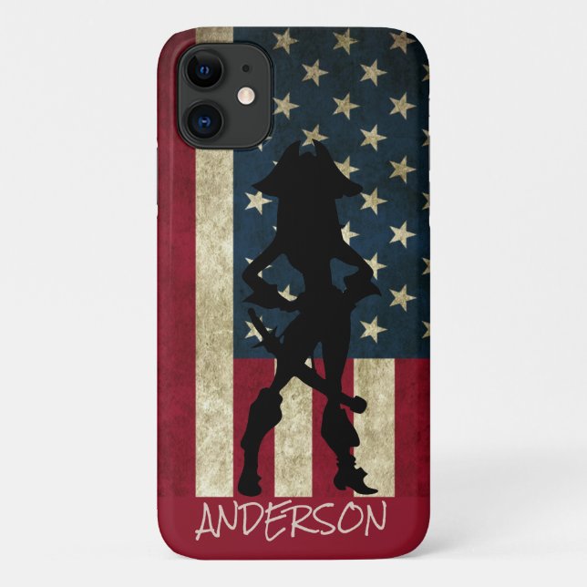 Capa Para iPhone 11 Pirata Americana Personalizada (Verso)