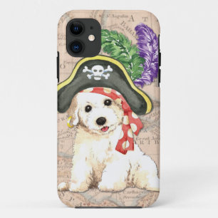 Capa Para iPhone 11 Pirata de Bichon Frise