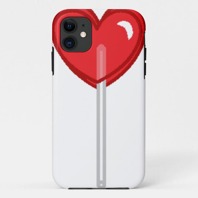 Capa Para iPhone 11 pirulito vermelho (Verso)