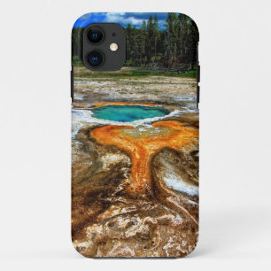 Capa Para iPhone 11 Piscina térmica de Yellowstone
