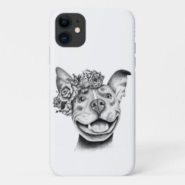 Capa Para iPhone 11 Pitbull Flor