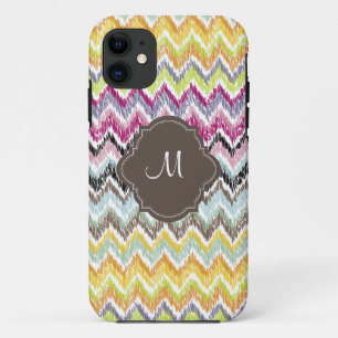 Capa Para iPhone 11 PixDezines diy cor de fundo/ikat chevron