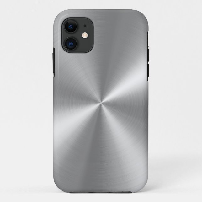 Capa Para iPhone 11 PixDezines farelo de alumínio escovado (Verso)