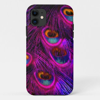 Capa Para iPhone 11 PixDezines Psychedelic Peacock, gabinete rosa quen
