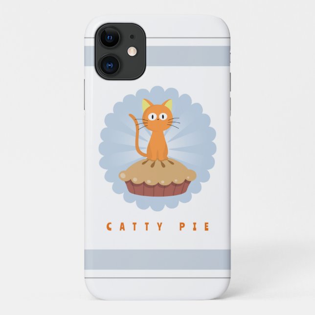 Capa Para iPhone 11 Pizza Gata Lover (Verso)
