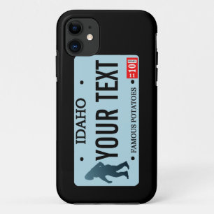 Capa Para iPhone 11 Placa de Licença Idaho Sasquatch