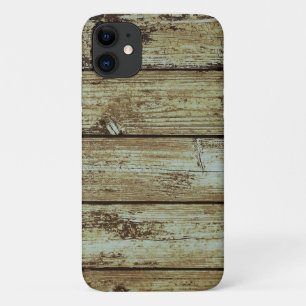 Capa Para iPhone 11 Placas de madeira em relevo