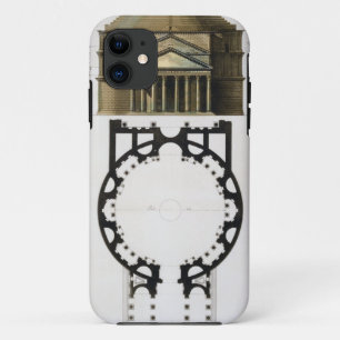Capa Para iPhone 11 Plano à terra e fachada do panteão, Roma, de